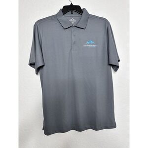Tri Mountain Performance Men’s Gray Short Sleeve Polo Golf Shirt Size L
